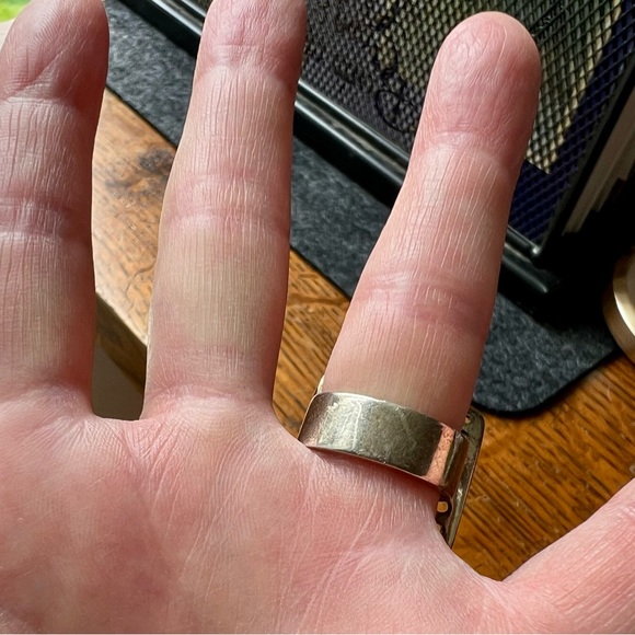 Vintage Silver Mid-Mod Ring, Size 6 - Picture 3 of 7